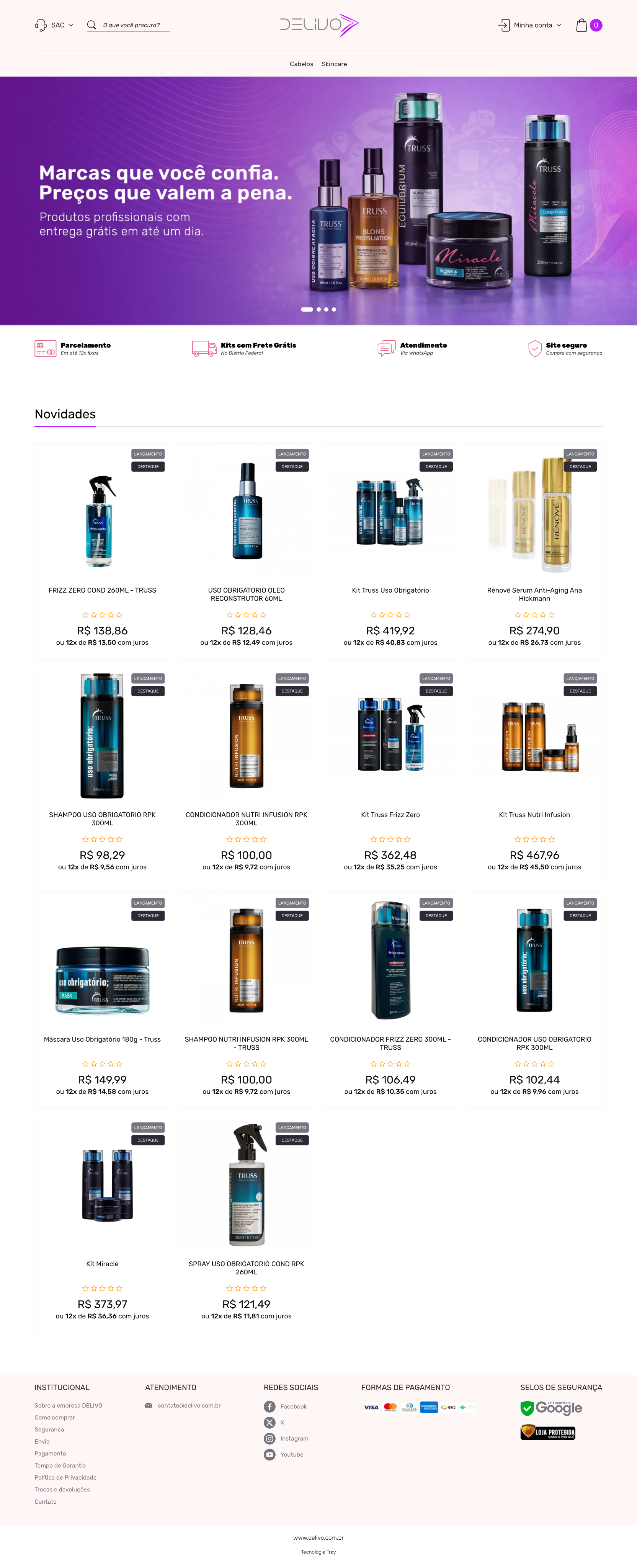 Marketplace Delivo ao vivo